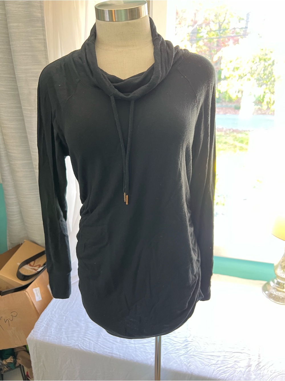 Isabel Maternity by Ingrid & Isabel Black Cowl Neck Maternity Sweater